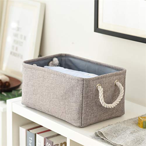 Large Storage Bins (Grey / Large - 15.7Lx11.8Wx8.3H)