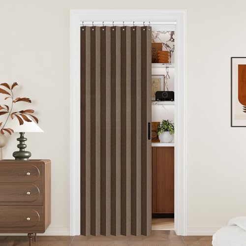 Door Curtains for Doorways (Brown / 39"W x 78"L (Pack of 1))