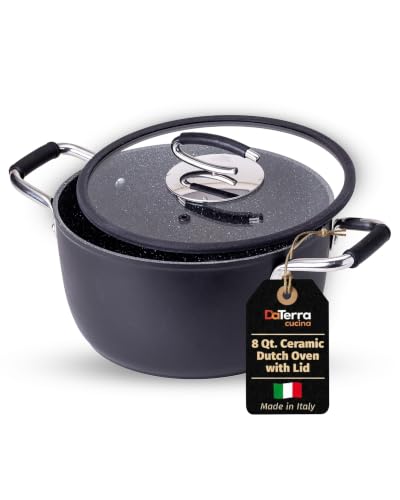 Nonstick Ceramic Dutch Oven with Lid (8 Quart)