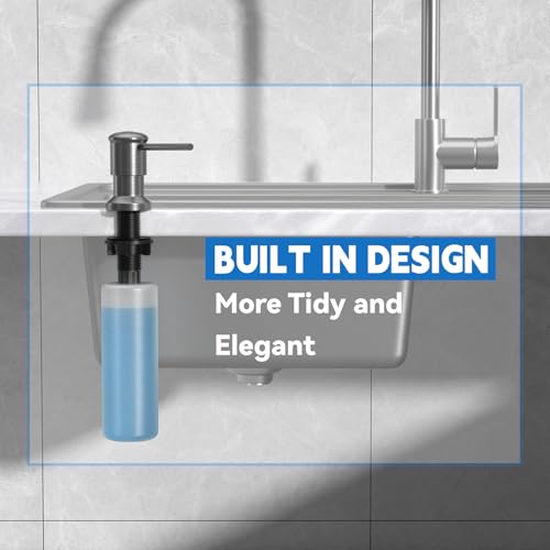 Dish Soap Dispenser (Gray / With Bottle)