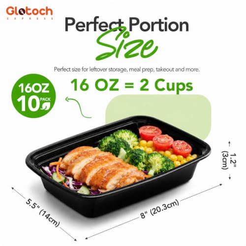 Glotoch Meal Prep Containers with Lids