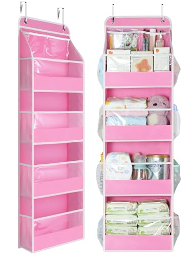 5 Tier Over the Door Organizer (Pink / 5 Tier)