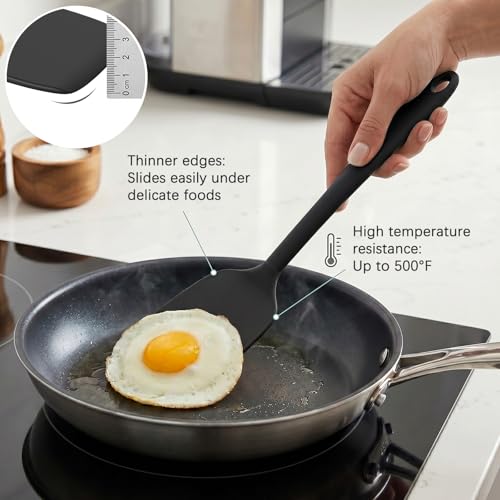 Silicone Spatula Set of 7 (PureBlack)