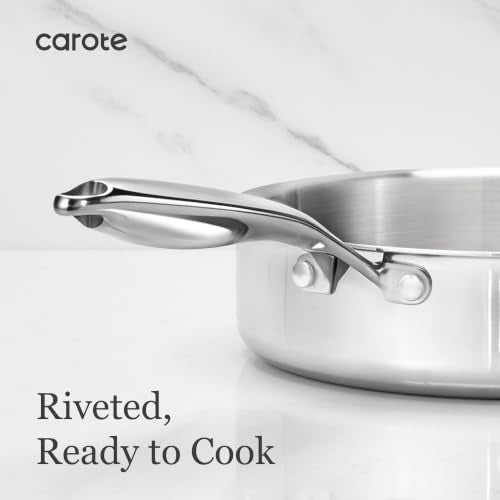 30 PCS Tri Ply Stainless Steel Cookware Set (Silver / 30 PCS)