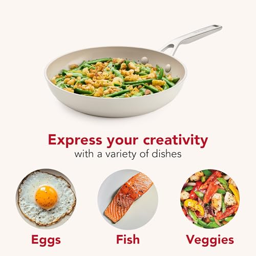 Hard Anodized Ceramic Induction Nonstick Cookware Frying Pan (10-Inch)