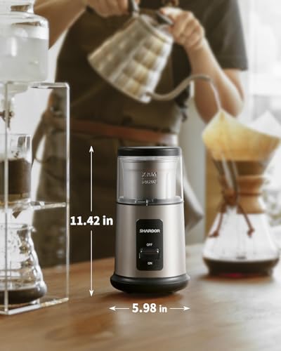 One Touch Coffee Grinder Electric (Silver / 1 BOWL)