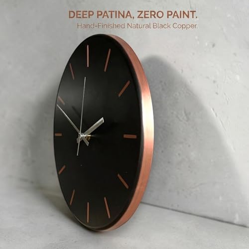 Handmade Pure Copper Wall Clock for Home Decoration (Classic Copper / 17.7)