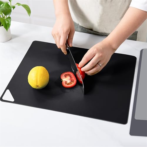 Flexible Plastic Cutting Boards Mats for Kitchen (Multi Grey - S&M&L - 3)