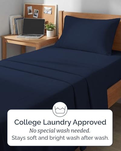 Twin XL 3 Piece Sheet Set (18 - Navy Blue / Twin XL)