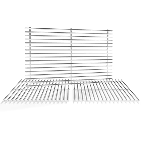 18.7'' x 33.3'' Stainless Steel Cooking Grates for Weber Genesis (18.7''D x 33.75''W)
