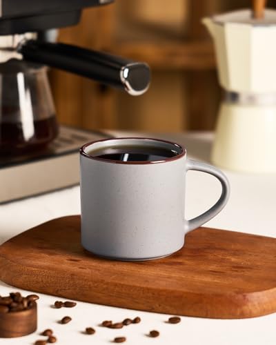 Coffee Mugs Set of 8 (Dark Gray / 8pcs)