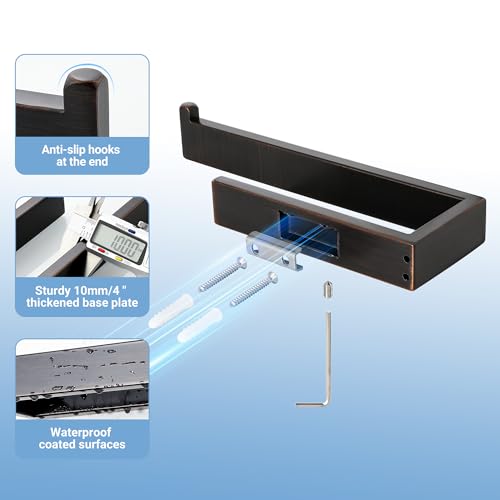 Bathroom Hand Towel Holder (Oil Rubber Bronze)