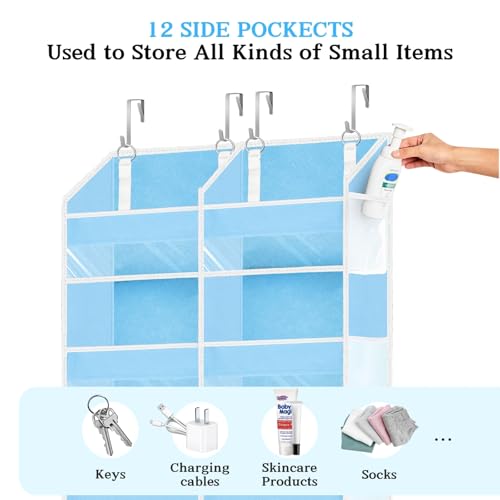 Over The Door Organizer 6 Tiers (Blue - 6 Tiers)