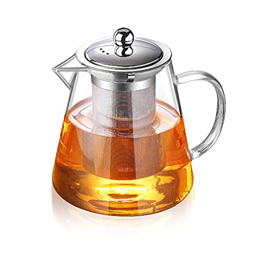 Glass Teapot with Infuser Tea Pot 1300ml (43 fl oz)