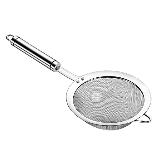 Stainless Steel Fine Mesh Strainers for Kitchen (4.73 inch)