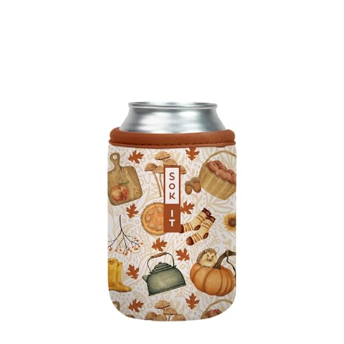 CanSok Sleeve for Beer & Soda Insulated Neoprene Cover (Cozy Season / 12oz Can Sleeve)