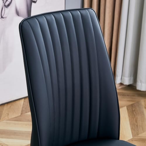 Modern Dining Chairs Set (B- Black)