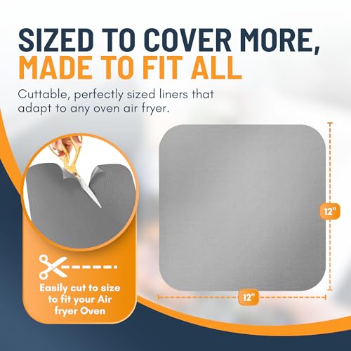 Toaster Oven Liners for Bottom of Oven (2 Pack / Silver)