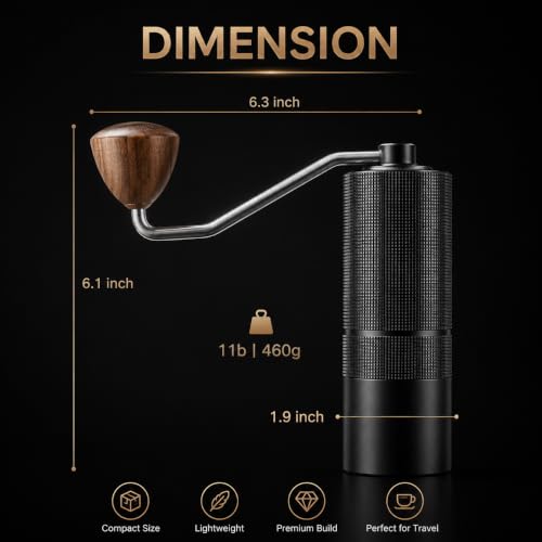 C38 Manual Coffee Grinder (Black)