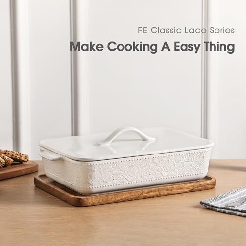 Casserole Dish with Lid (White)