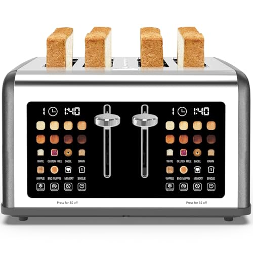 4 Slice Toaster Touch Screen (Grey)