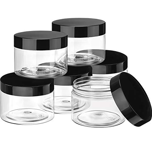 6 Pack 6 Oz Plastic Jars (6 Count)