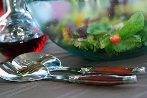 Laguiole Connoisseur Rosewood Salad Servers (Wood Grain)