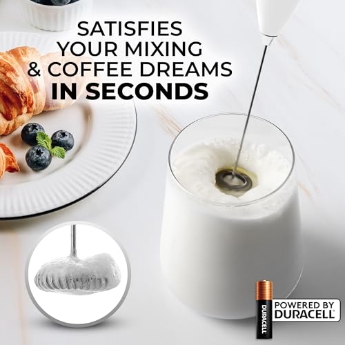 Zulay Milk Frother Wand (Milky White / Gift Box Frother)