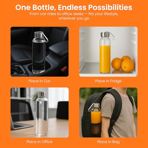 Clear Glass Bottles with Lids