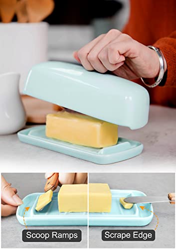 Ceramic Butter Dish with Lid for Countertop