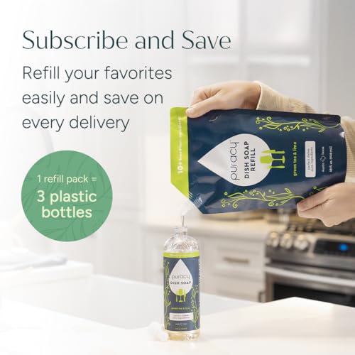 Dish Soap Green Tea & Lime (16 Fl Oz (Pack of 3))