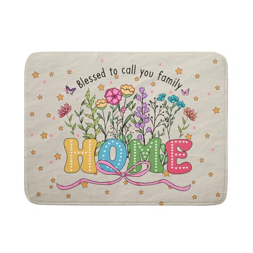 Colorful Home Dish Drying Mat Cute Home Microfiber Absorbent Kitchen Counter Pad 18 X 24 in for Dining Coffee Bar Decor (Cute Home 18 / 24" x 18")