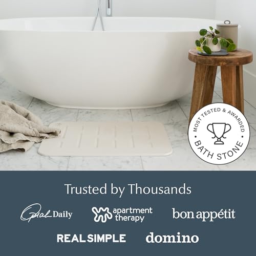 Home Stone Bath Mat Set (Rain Sandstone / 2 Pack)