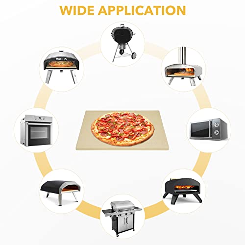 13" Square Pizza Stone Fits for Ooni 12" Ovens & BBQ Grill