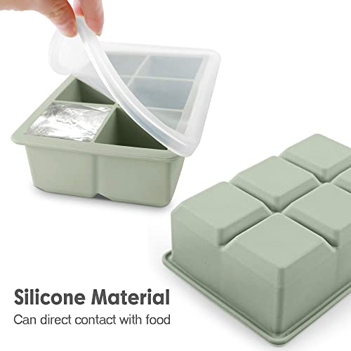 Silicone Ice Cube Trays (Blue Pink Green)