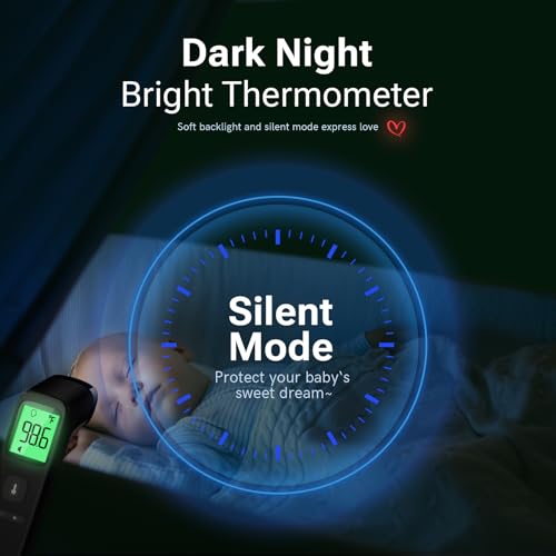 Touchless Thermometer for Kids and Adults (Black)