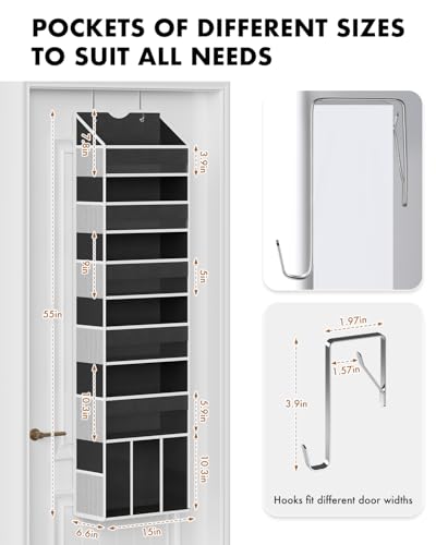 Over The Door Organizer Hanging (Black)