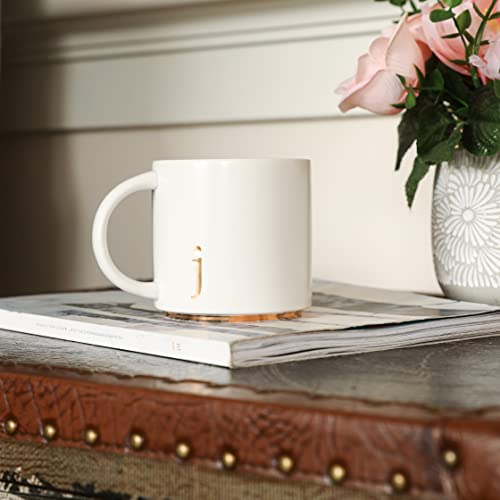 Ceramic Coffee Mug (gold-j)