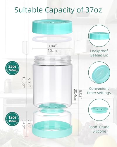 Pickle Jar with Strainer Flip (03-Blue / 37oz 1pc)