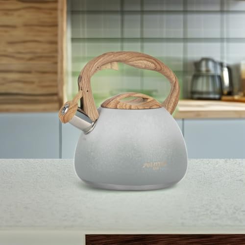 POLIVIAR Tea Kettle (2.7 Quarts / Crackle-Grey)
