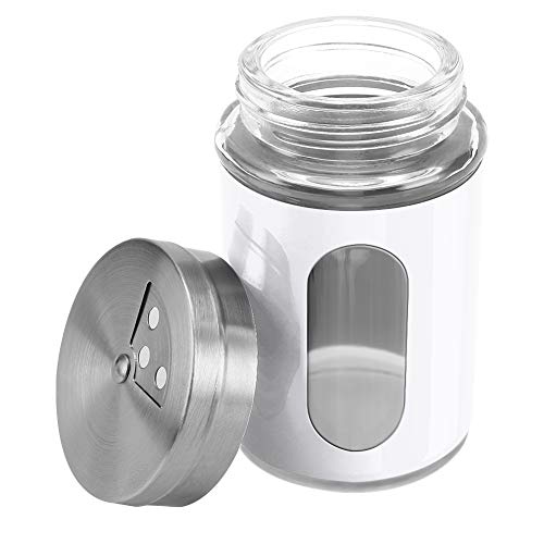 2pcs Salt and Pepper Shakers (White)