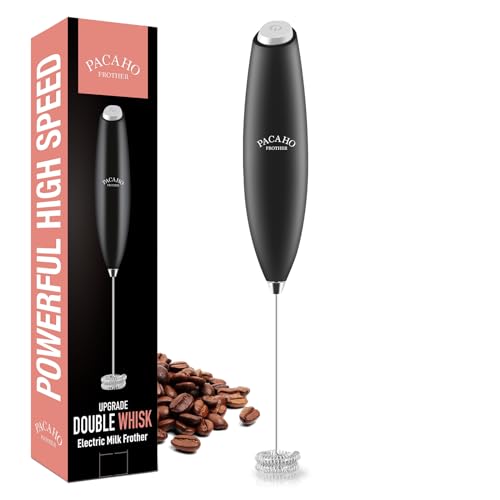 Powerful Milk Frother with Double Whisk