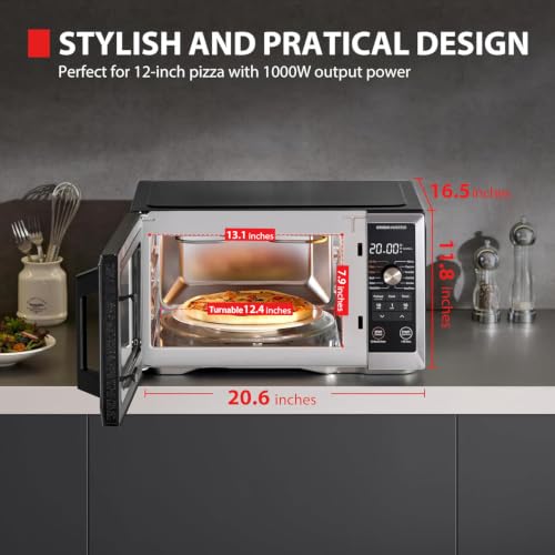 Optichef Pro Air Fryer Combo Countertop Microwave Oven (Optichef Pro-1.0 Cu.Ft.)