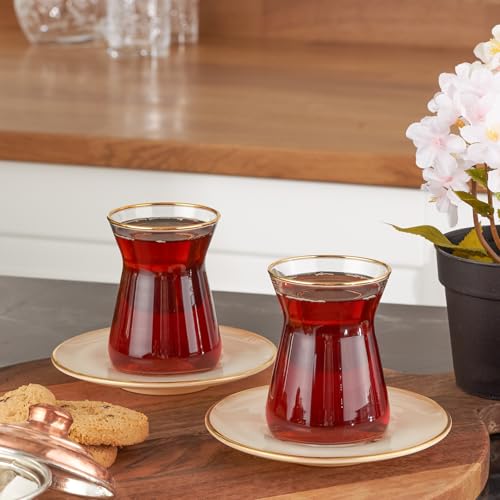 Retro Beige 6 Person Tea Set (Small / Retro Beige)