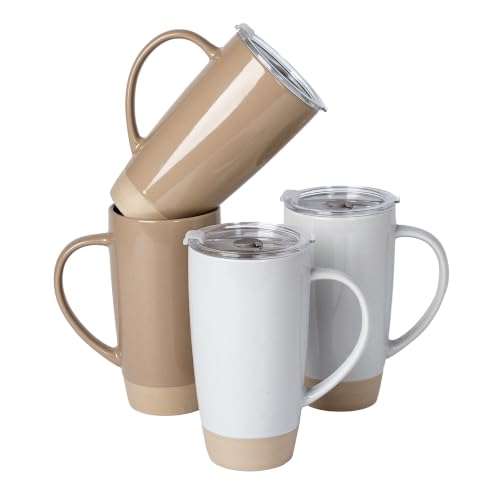 Milkyway Coffee Mugs (Milkyway-Cinnamon Brown and Light Gray / 4pcs)