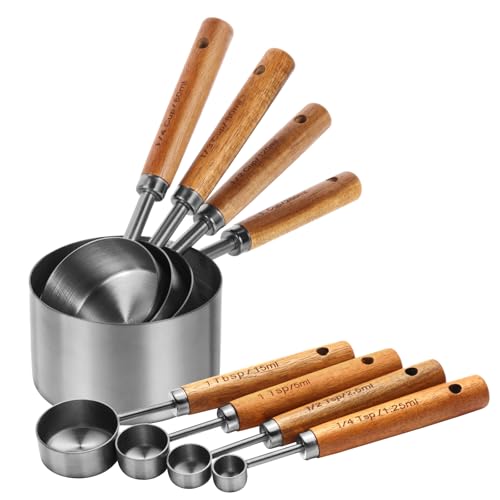 Measuring Cups and Spoons Set (8 Count)