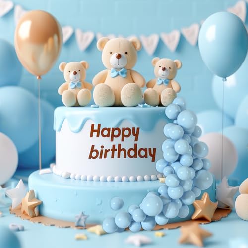 48 Pcs Balls Cake Topper Decorations Balloon Cupcake Toppers Foam Cake Topper Balls Cake Balls Decorations for Birthday Party Wedding Anniversary Cake Decorating (48 Count)