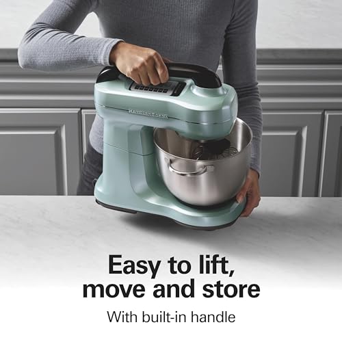 4 Qt Electric Stand Mixer With 7 Speeds (Aqua / 4 Quarts)