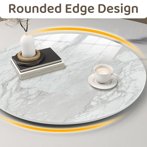19.69" Lazy Susan for Table Top Sintered Stone Rotating Serving Tray for Dining Table