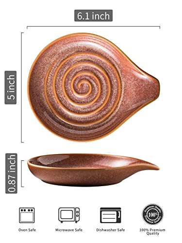 Spoon Rest for Stove Top (Reactive Red)